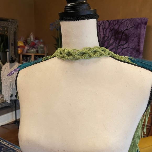 Handmade Macrame Crochet Tribal Headpiece - Picture 11 of 11